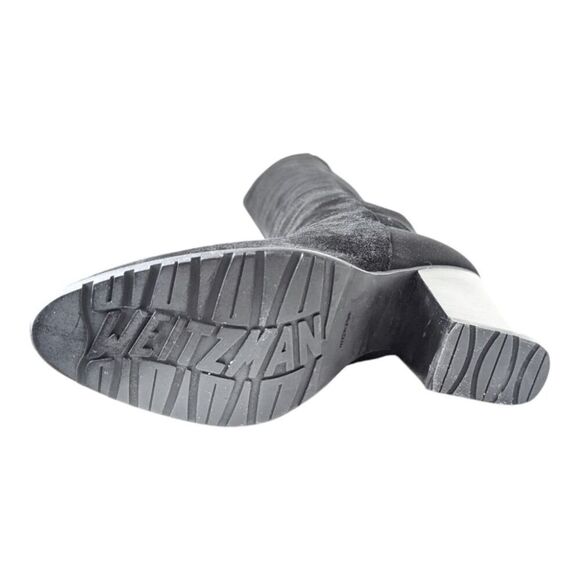 STUART WEITZMAN Hijack Over The Knee Suede Stretch-Back Boot In Black Size 6M - Picture 9 of 9